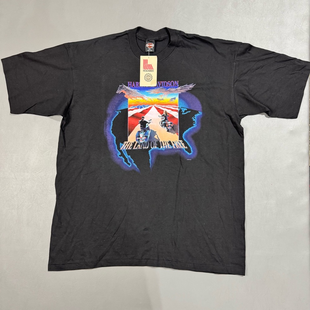 Vintage 1996 Harley Davidson 3XL Single Stitch St Paul MN Deadstock USA Tee